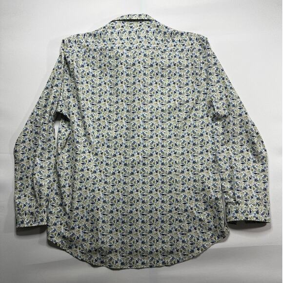 C-Lab NYC Men's Long Sleeve 4-Way Stretch Slim Fit Floral Dress Shirt - Size XL - Picture 2 of 4